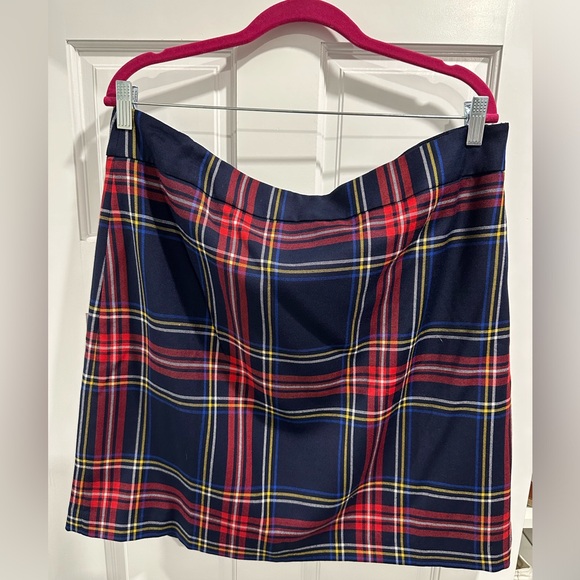 Talbots Tartan Plaid A-Line Skirt Size 16 - Picture 4 of 8